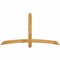 Ekena Millwork Bellingham Rough Sawn Timber Gable Bracket, Western Red Cedar, 72"W x 39"H x 2"D x 4"F, 13/12 Pitch GBW072X39X0204BEL00RWR - alternate 1
